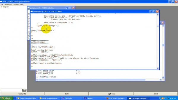 QuakeC Tutorial -2- Creating a function + misc stuff