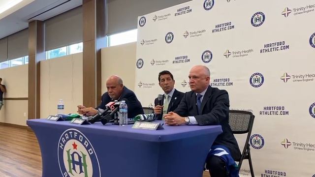 New Hartford Athletic coach Tab Ramos speaks during Monday’s press conference смотреть онлайн