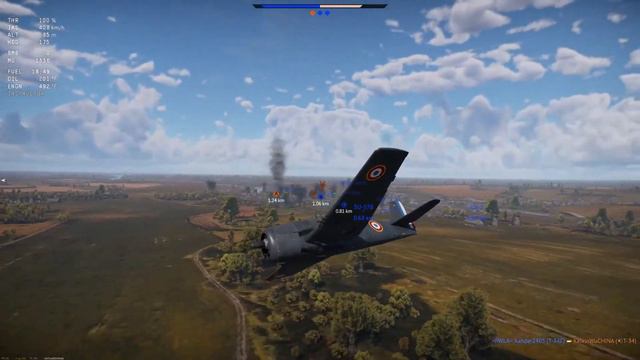 War Thunder [GFRB]: P26/40, Aichi Val, Chi-Nu, F6F Hellcat смотреть онлайн