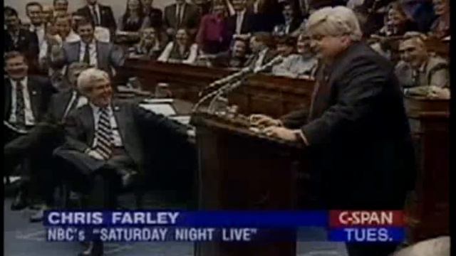 Chris Farley Impersonates Newt Gingrich