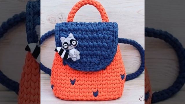 WOW" classic Most popular and demanding t- shirt yarn Crochet hand bags and backbags purse designs смотреть онлайн