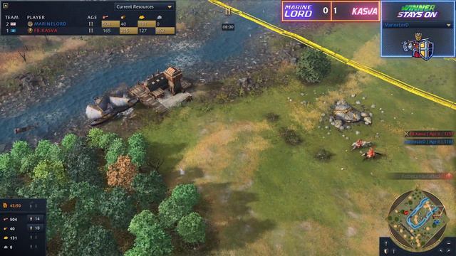 Age of Empires 4: MarineLorD vs Kasva! - Game 2 - $500 Winner Stays On Series! смотреть онлайн