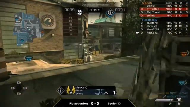MDA COD Ghosts Tournament - FiosWarriors Vs. Sector 13 Part 1 смотреть онлайн