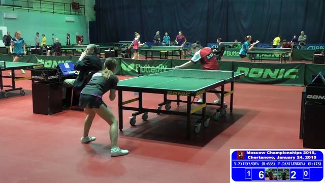 Виктория ЗЫРЯНОВА - Полина ДАНИЛЕНКОВА Настольный теннис, Table Tennis смотреть онлайн
