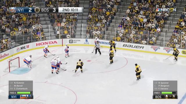 NHL 18 PS4. REGULAR SEASON 2017-2018: New York ISLANDERS VS Boston BRUINS. 12.09.2017. (NBCSN) ! смотреть онлайн