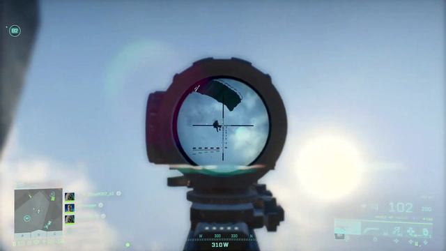Battlefield™ 2042 PKP machinegun kills paratrooper смотреть онлайн
