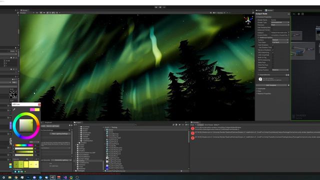 Unity URP - Aurora Skybox смотреть онлайн