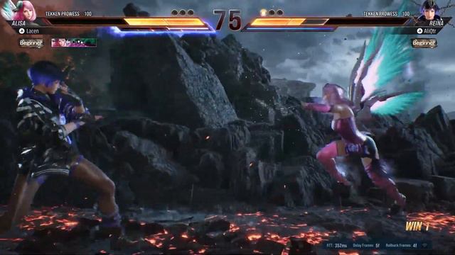 Alisa Vs (1 bar) Reina Online Player Match Tekken 8 смотреть онлайн