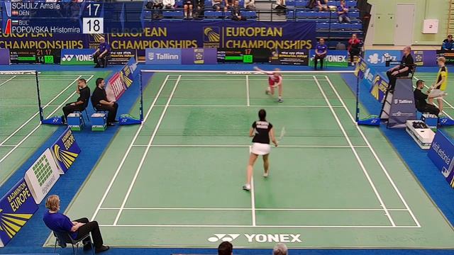 Amalie Schulz vs Hristomira Popovska (WS, R32) - European Jnr. C’ships 2018 смотреть онлайн