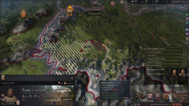 Louis II of Italy EP2 - Targeting East Francia - Let's Play Crusader Kings 3 смотреть онлайн