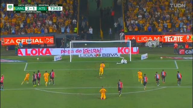 Gol de André- Pierre Gignac | Tigres 3 - 1 Atlas | Liga BBVA MX - Grita México C22 - Semifinal IDA смотреть онлайн