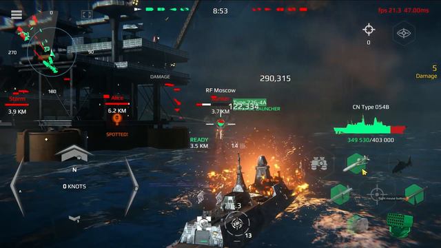 CN Type 054B - February Battlepass Ship in Action - Modern Warships Gameplay смотреть онлайн