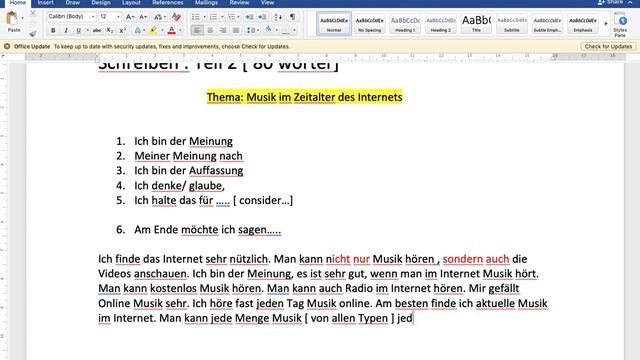 GERMAN B1 EXAM || SCHREIBEN TEIL - 2 || смотреть онлайн