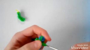 Огурец из резинок на рогатке. Урок. 3