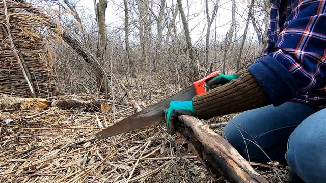 🪓 I alone start building a reed bushcraft shelter 🔥 Bushcraft in the Reed Hut - Series 1 смотреть онлайн