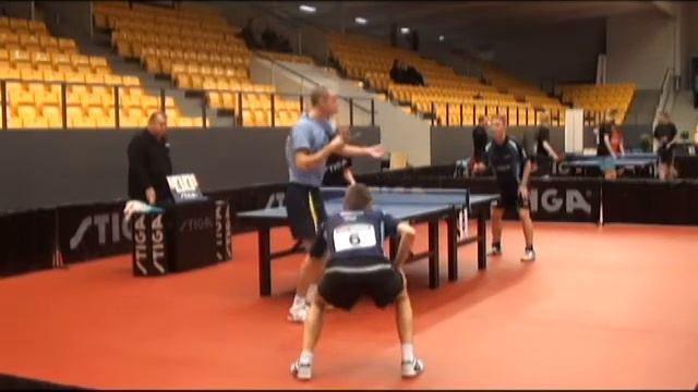 Danmarks mesterskaber i Bordtennis: Morten/Christan vs Mads/Andreas смотреть онлайн