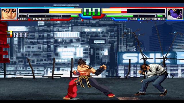 Jin Kazama VS Kyo Kusanagi Mugen Tekken VS KOF смотреть онлайн