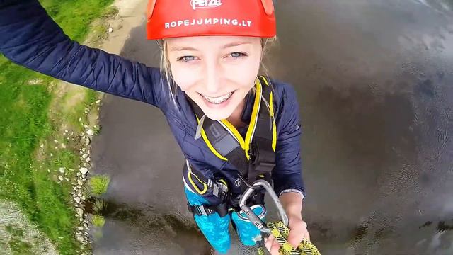 Goda Gotautaitė | Ropejumping @ Baltosios Rožės tiltas, Alytus | www.ropejumping.lt смотреть онлайн