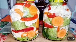 КАБАЧКИ И ЦВЕТНАЯ КАПУСТА НА ЗИМУ ЗАГОТОВКИ.🥦🥕🌶🫑