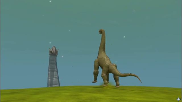 Giant Brachiosaurus vs Titanus Mokele-MbeMbe | SPORE смотреть онлайн