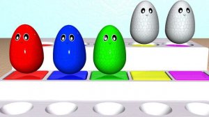 Красим ЯЙЦА | Учим ЦВЕТА | Мультфильм #разноцветныеяйца #учимцвета #красимяйца #мультфильм
