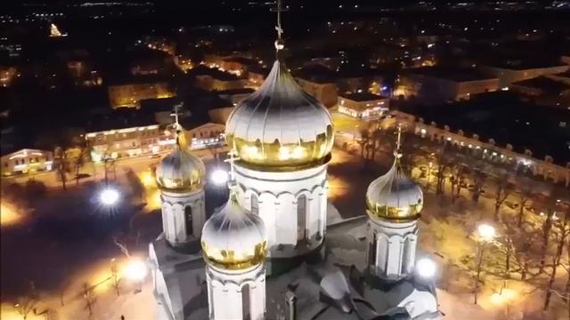 Каток на Соборной площади. г. Пушкин, Санкт-Петербург смотреть онлайн