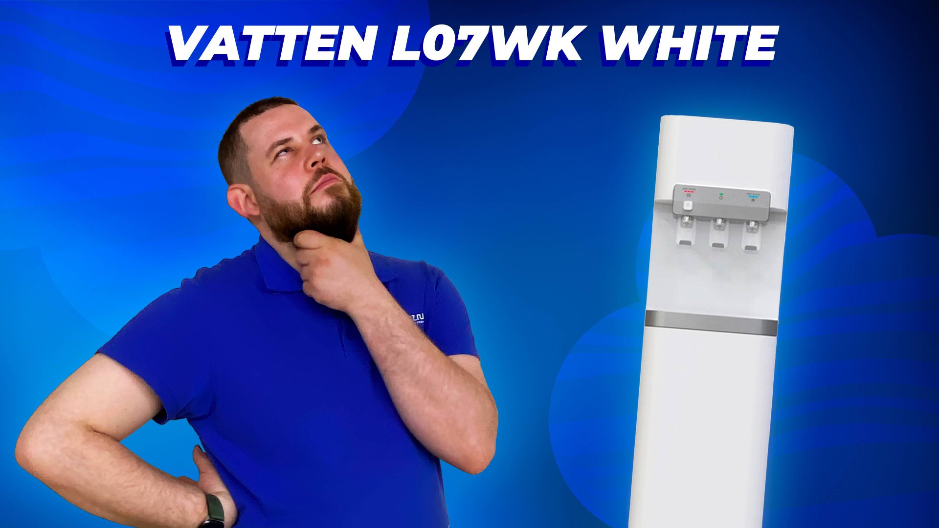 Обзор кулера для воды Vatten L07WK смотреть онлайн