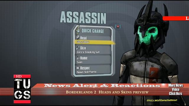 G0ry Gh0ul Borderlands 2 Heads and Skins shift code preview смотреть онлайн