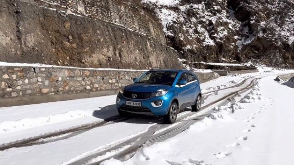 Tata nexon over snow