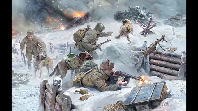 1 Hour of Winter War Sounds WW2 Battle Ambience | For Studying, Thinking and Relaxation смотреть онлайн