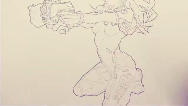 Overwatch D.VA - Speed Drawing Test Video смотреть онлайн