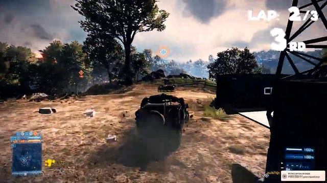 Battlefield 3 - Racing at Caspian Border (Mario Kart Style) смотреть онлайн