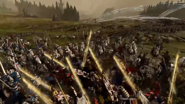 high elves vs brettonia warhammer 2 cinematic battle смотреть онлайн