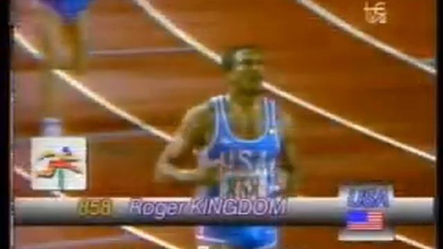 Roger Kingdom, 12.87w (+2.51), Barcelona 10-Sept-1989 смотреть онлайн