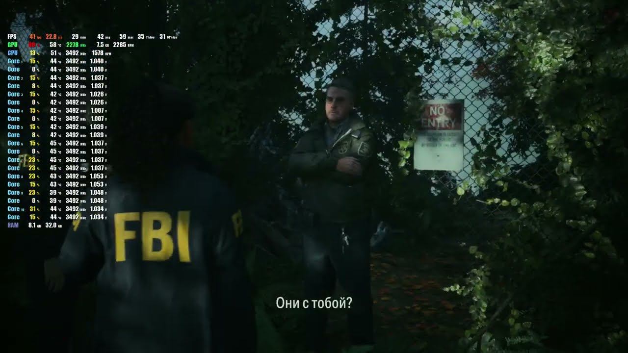 Xeon 2666v3 + RX 6600 | Alan Wake 2 | HIGH + FSR | 1080P