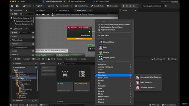 Unreal Engine 5-Blueprints-инвентарь,квесты и характеристики персонажей-#2 смотреть онлайн