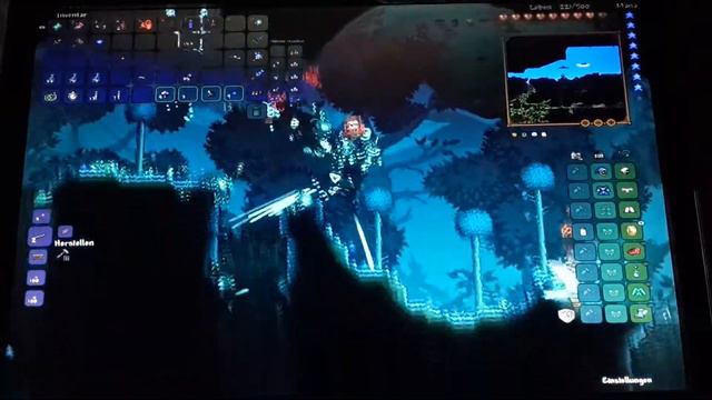 Terraria: [first Time Moon Lord ]  (camera Recorded)
