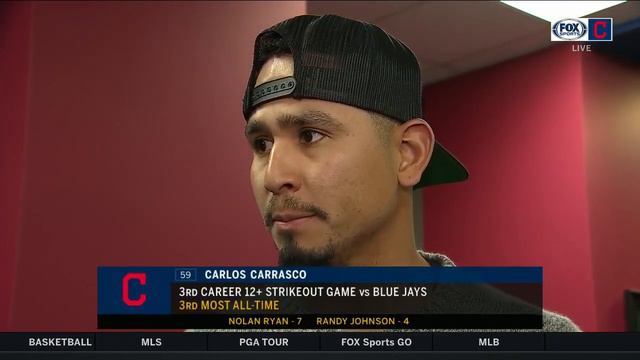 Carlos Carrasco: 'I love to strike out people' | INDIANS-BLUE JAYS POSTGAME смотреть онлайн