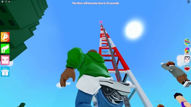 Roblox pero EL SUELO ES LAVA! (Roblox FLOOR IS LAVA) смотреть онлайн