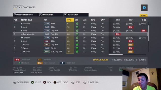 Building A Superteam! - NHL 17 - Nashville Predators Franchise Mode Ep. 15 смотреть онлайн