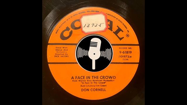 Don Cornell - A Face In The Crowd смотреть онлайн