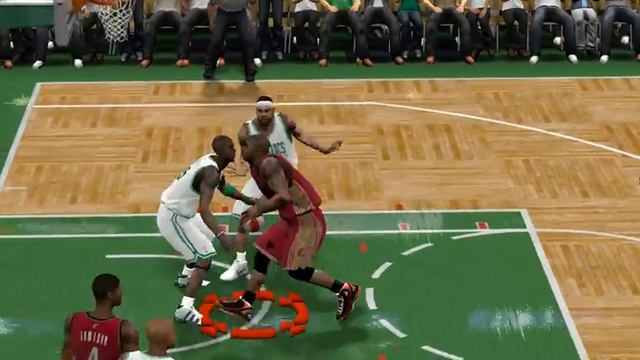 NBA 2K9 Shaq powerful dunk смотреть онлайн