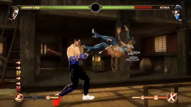mortal kombat komplete edition Johny Cage combo 2 смотреть онлайн