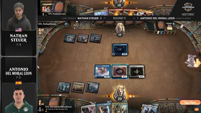 Nathan Steuer vs Antonio Del Moral Leon | Strixhaven Championship | Round 11 смотреть онлайн