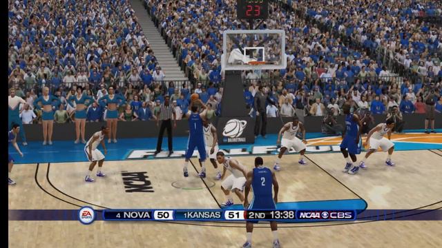 EA SPORTS NCAA Basketball Nostalgic Saturday - 2016 Villanova Wildcats vs 2016 Kansas Jayhawks смотреть онлайн