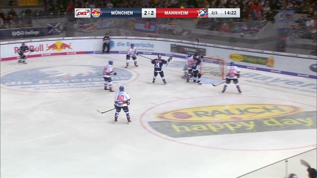 EHC Red Bull München - Adler Mannheim | Halbfinale, Spiel 1, 17/18 | Telekom Sport смотреть онлайн