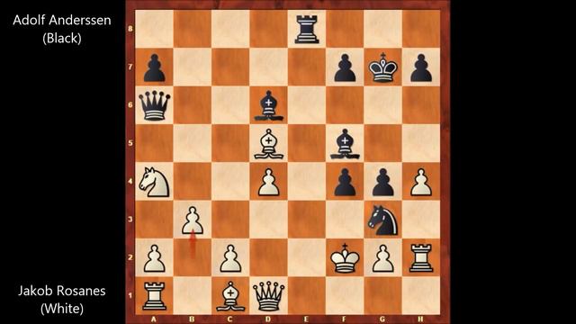 Jakob Rosanes vs Adolf Anderssen - Breslau (1863) #39 смотреть онлайн