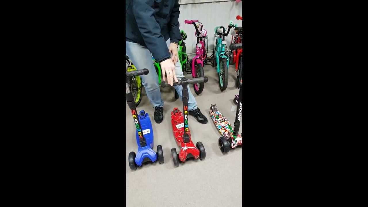 Веломаг61. Видеообзор самокатов Scooter SK 002, 018, 020, 032, 021, 003, 037, 023 смотреть онлайн