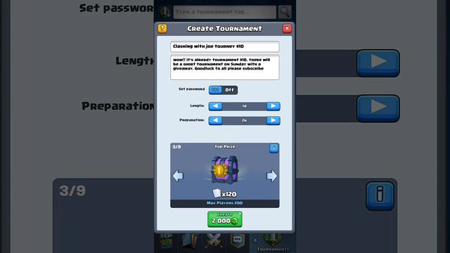 CLASH ROYALE TOURNAMENT #10 PASSWORD IN VIDEO ALSO GIFT CARD GIVEAWAY ANNOUNCEMENT смотреть онлайн