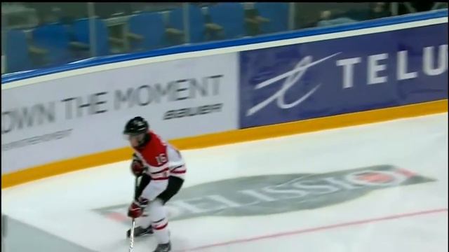 Tyler Wotherspoon HORRIBLE skate in the FACE - Canada Vs Russia 31.12.2012 смотреть онлайн